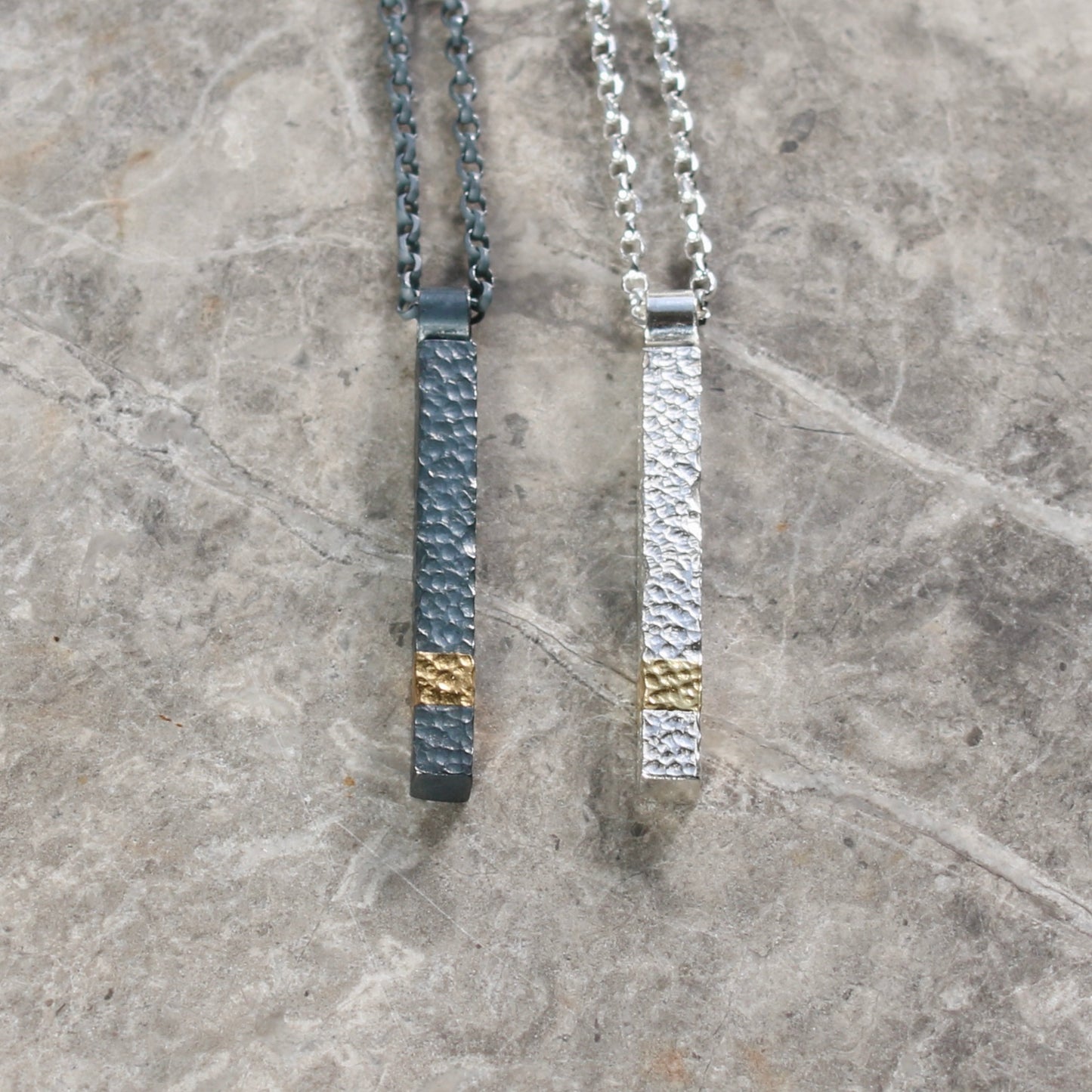 Keum Boo Silver Bar Necklace image 7