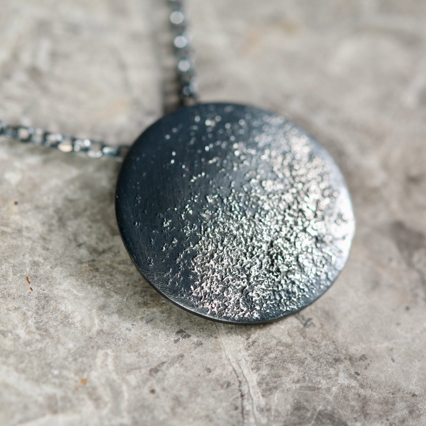 Oxidised Silver Stardust Milky Way Pendant Necklace image 4