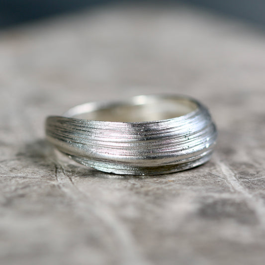 Mitsuro Hikime Silver Slim Band - M image 0