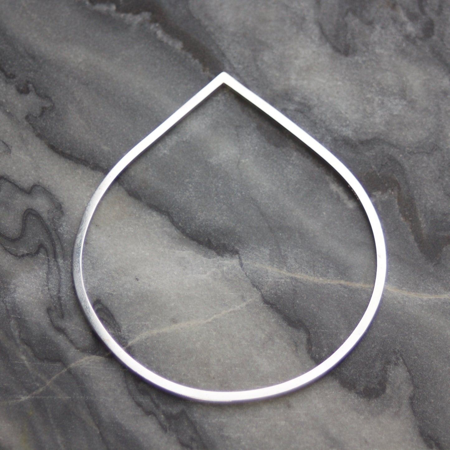 LC Right Angle Solid Silver Bangle image 0