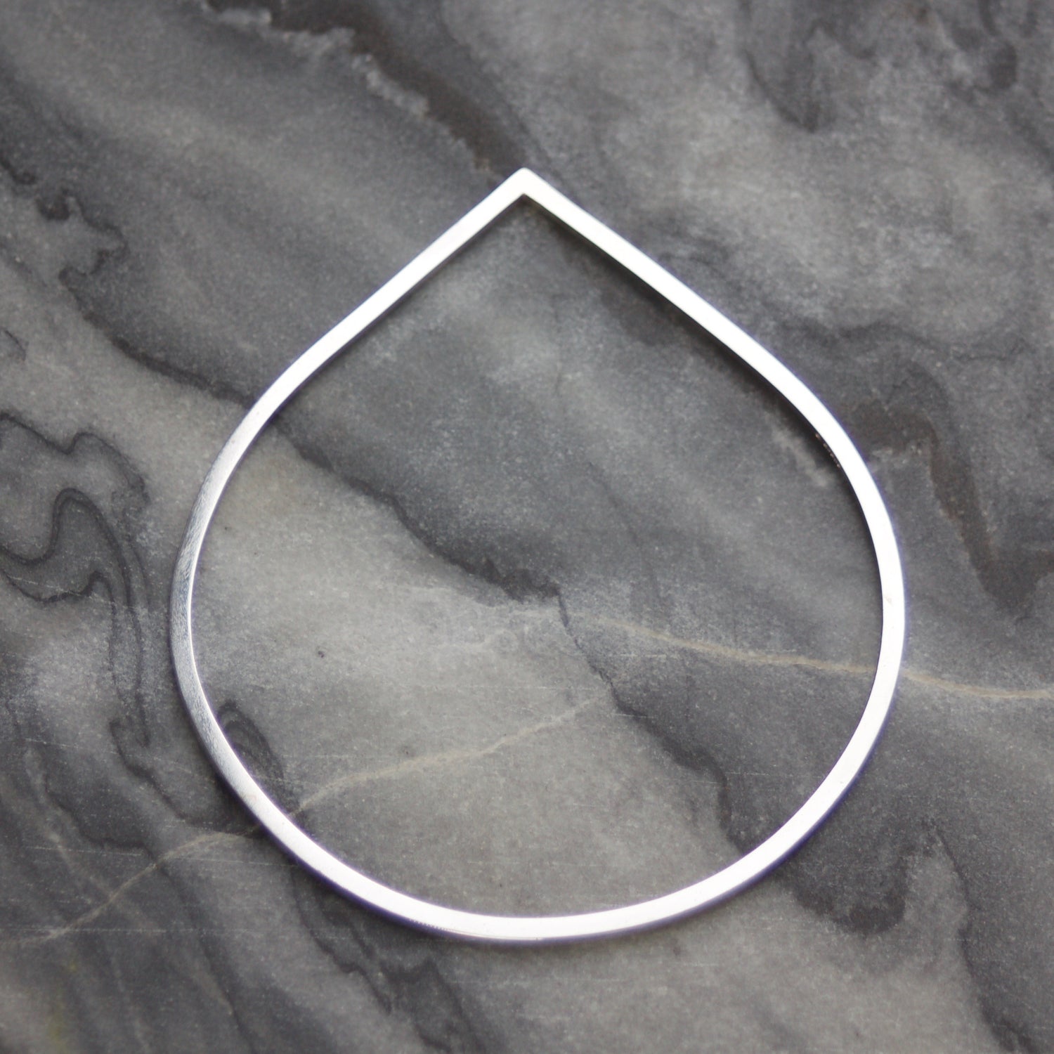 LC Right Angle Solid Silver Bangle image 0