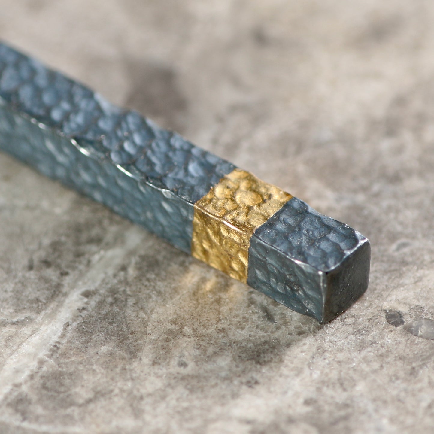 Keum Boo Oxidised Bar Necklace image 3