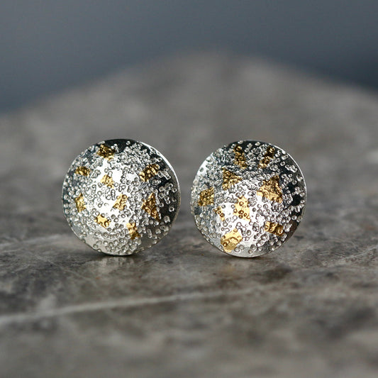 Keum Boo Large Circle Confetti Studs image 0