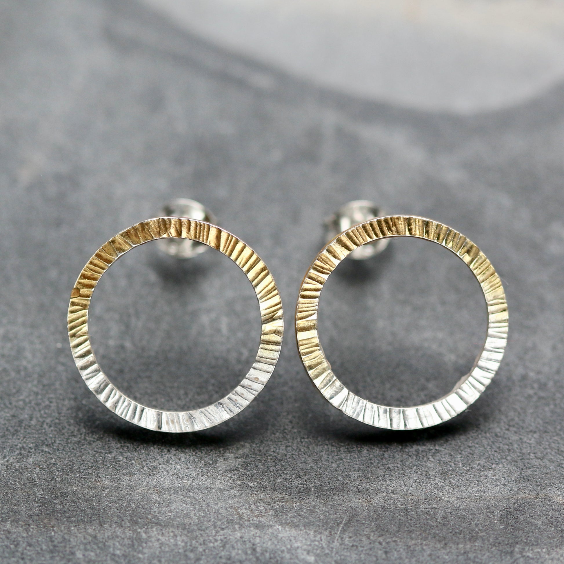 Radiate Circle Hoop Studs image 7