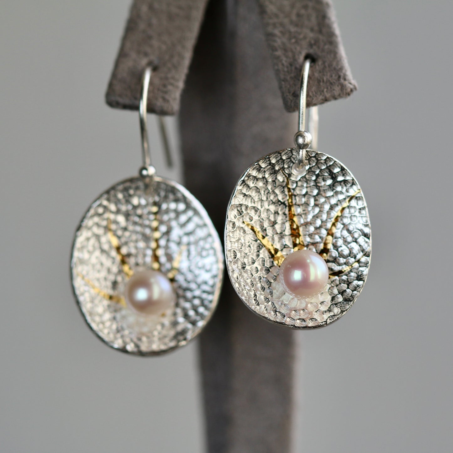 White Pearl Keum Boo Drop Earrings image 0