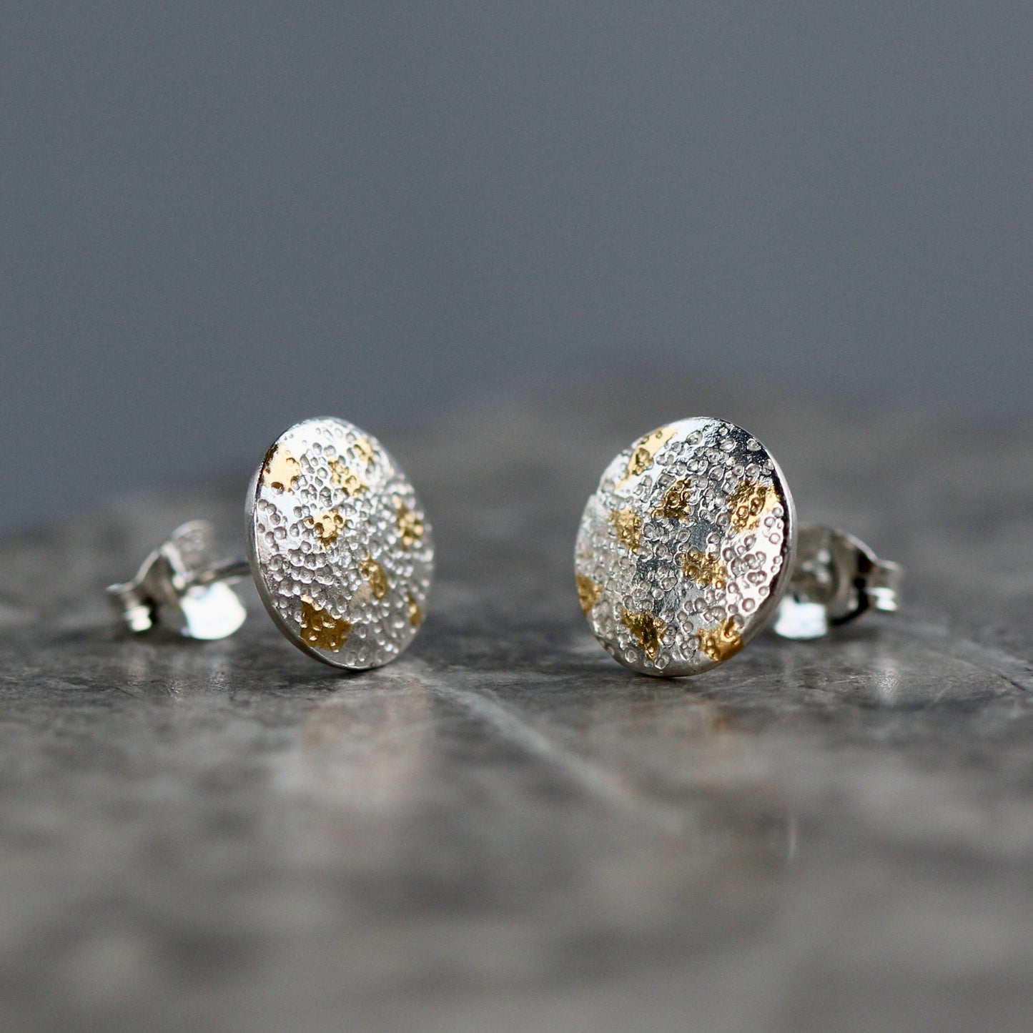 Keum Boo Small Circle Confetti Studs image 1