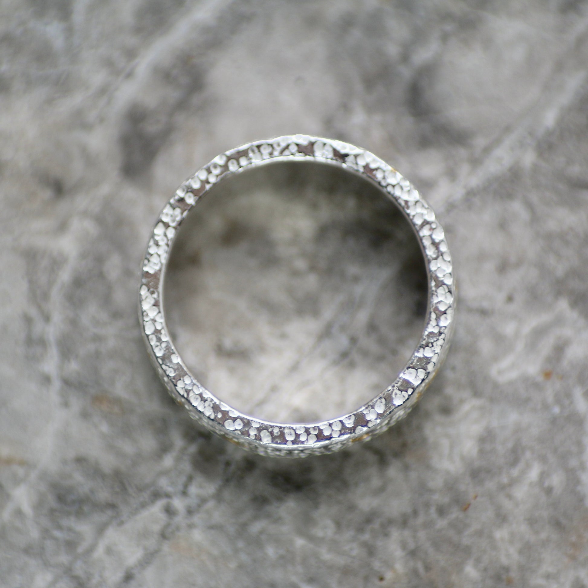 Confetti Keum Boo Silver & Gold Textured 4mm Ring image 4