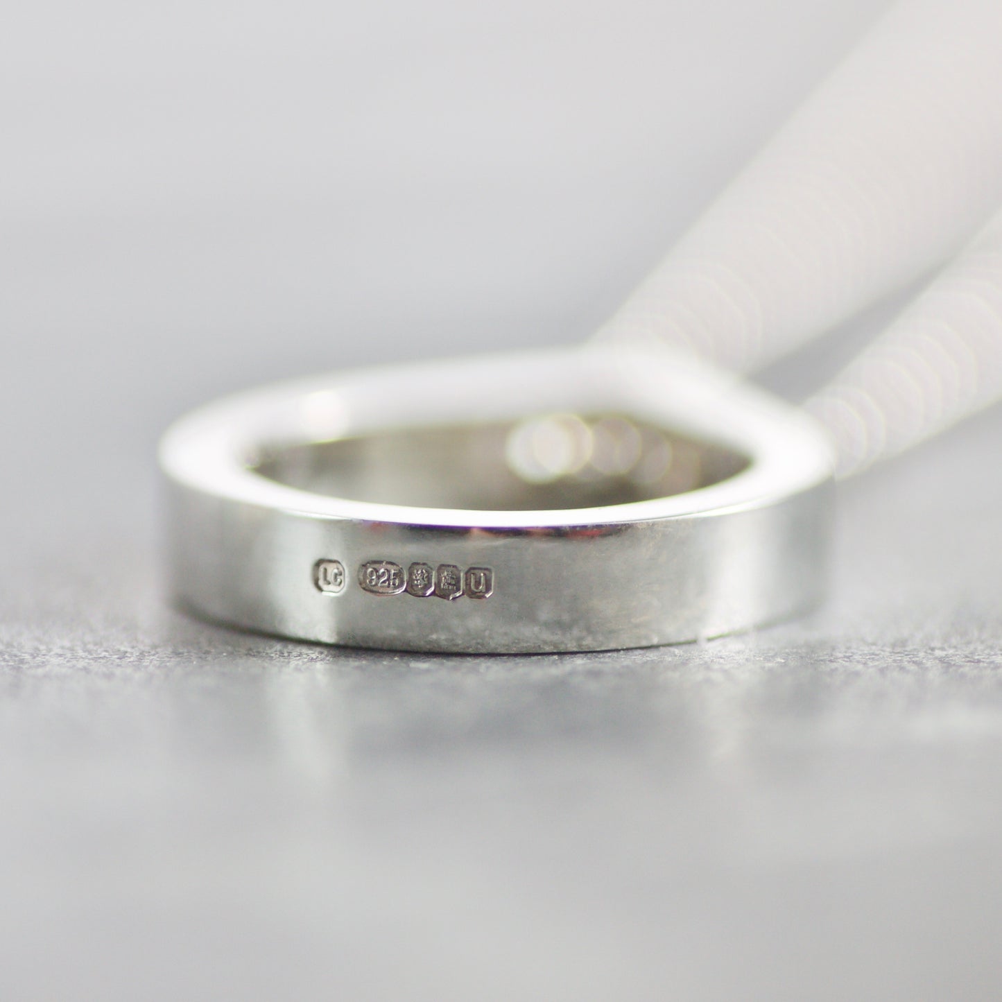 Solid Silver LC Teardrop Slider Necklace image 6