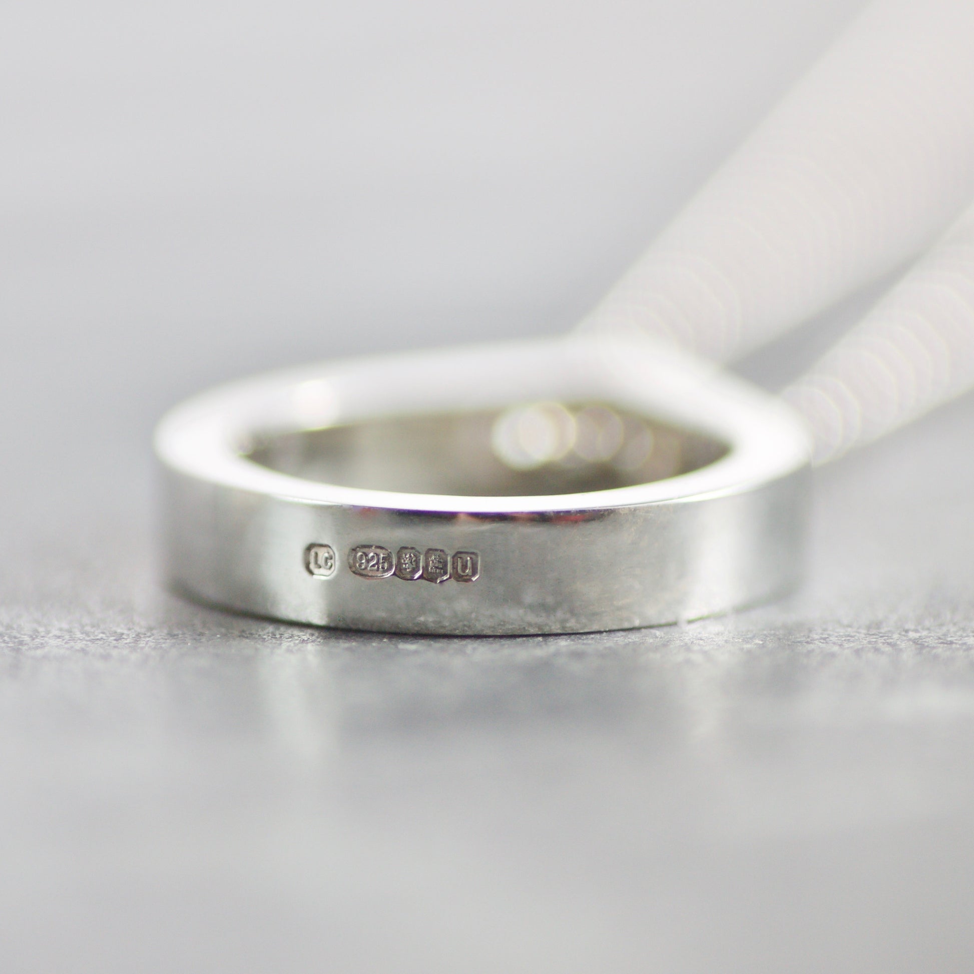 Solid Silver LC Teardrop Slider Necklace image 6