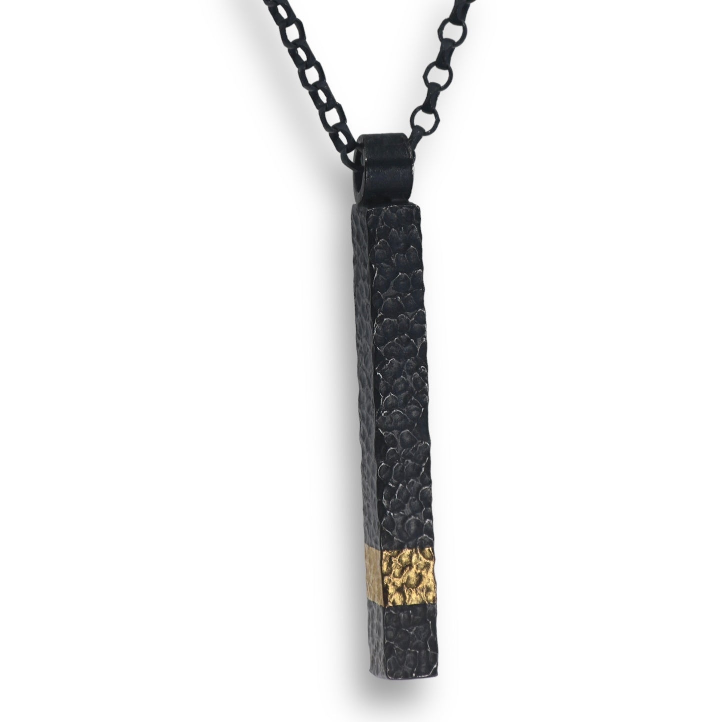 Keum Boo Oxidised Bar Necklace image 0