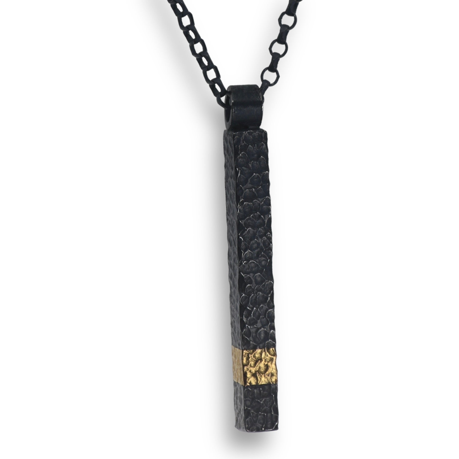 Keum Boo Oxidised Bar Necklace image 0