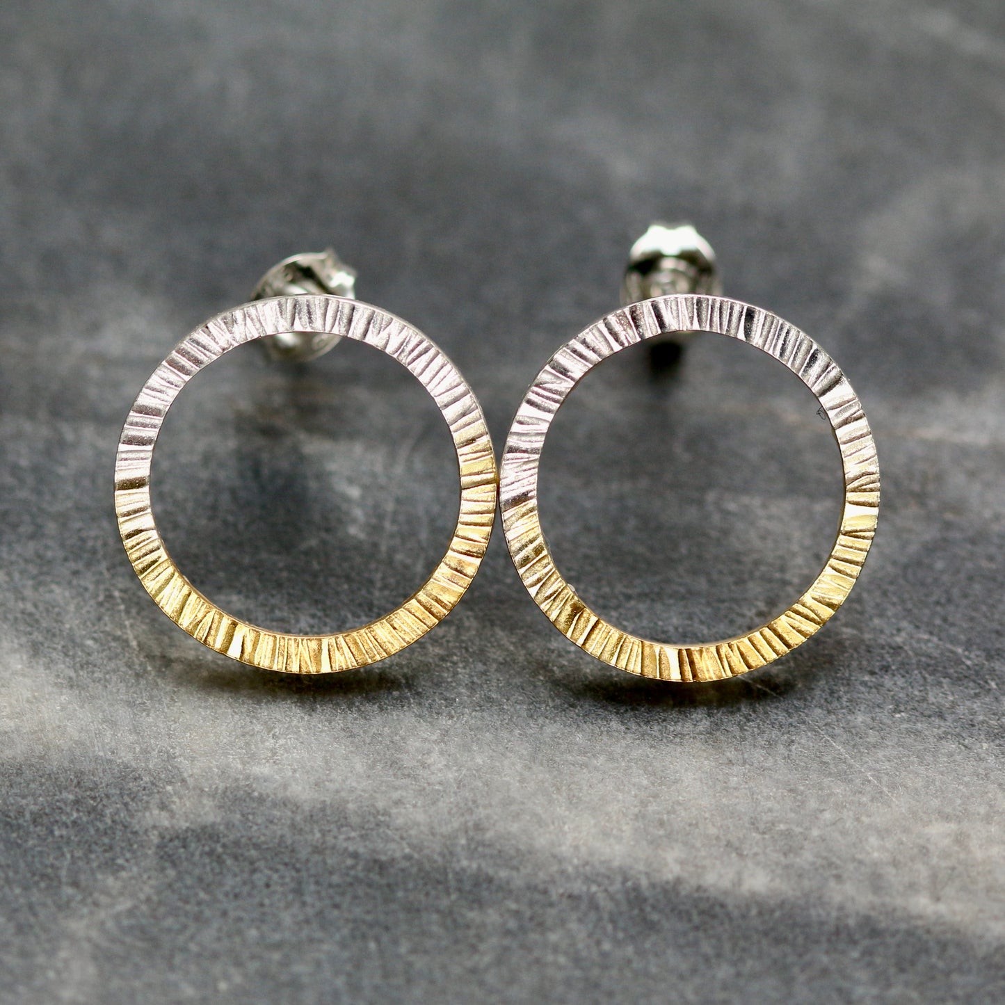 Radiate Circle Hoop Studs image 2