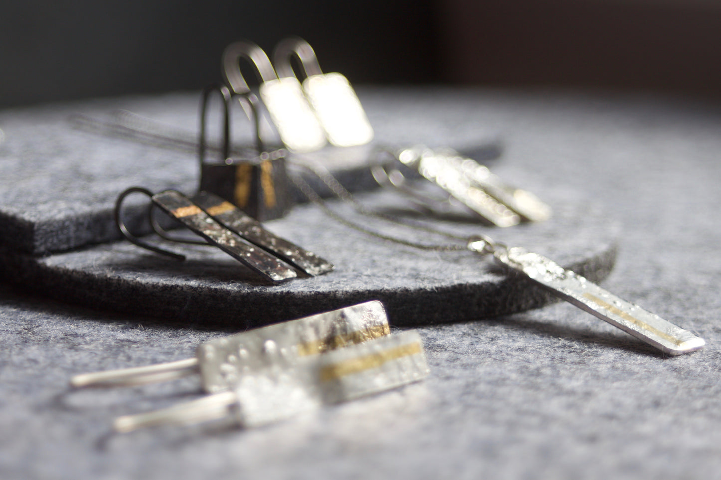 LINEAR Square-ish Drop Earrings image 5