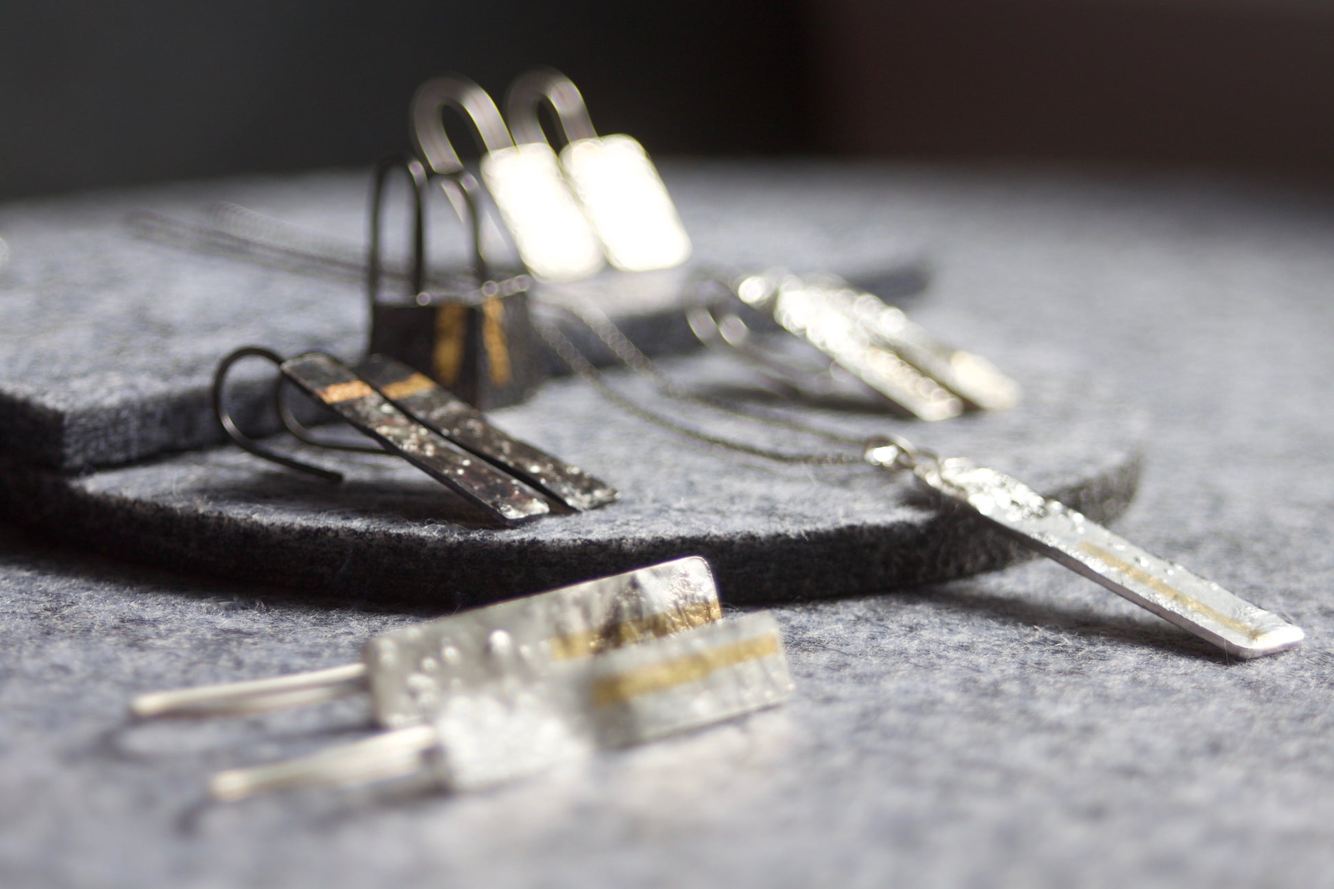 LINEAR Square-ish Drop Earrings image 5