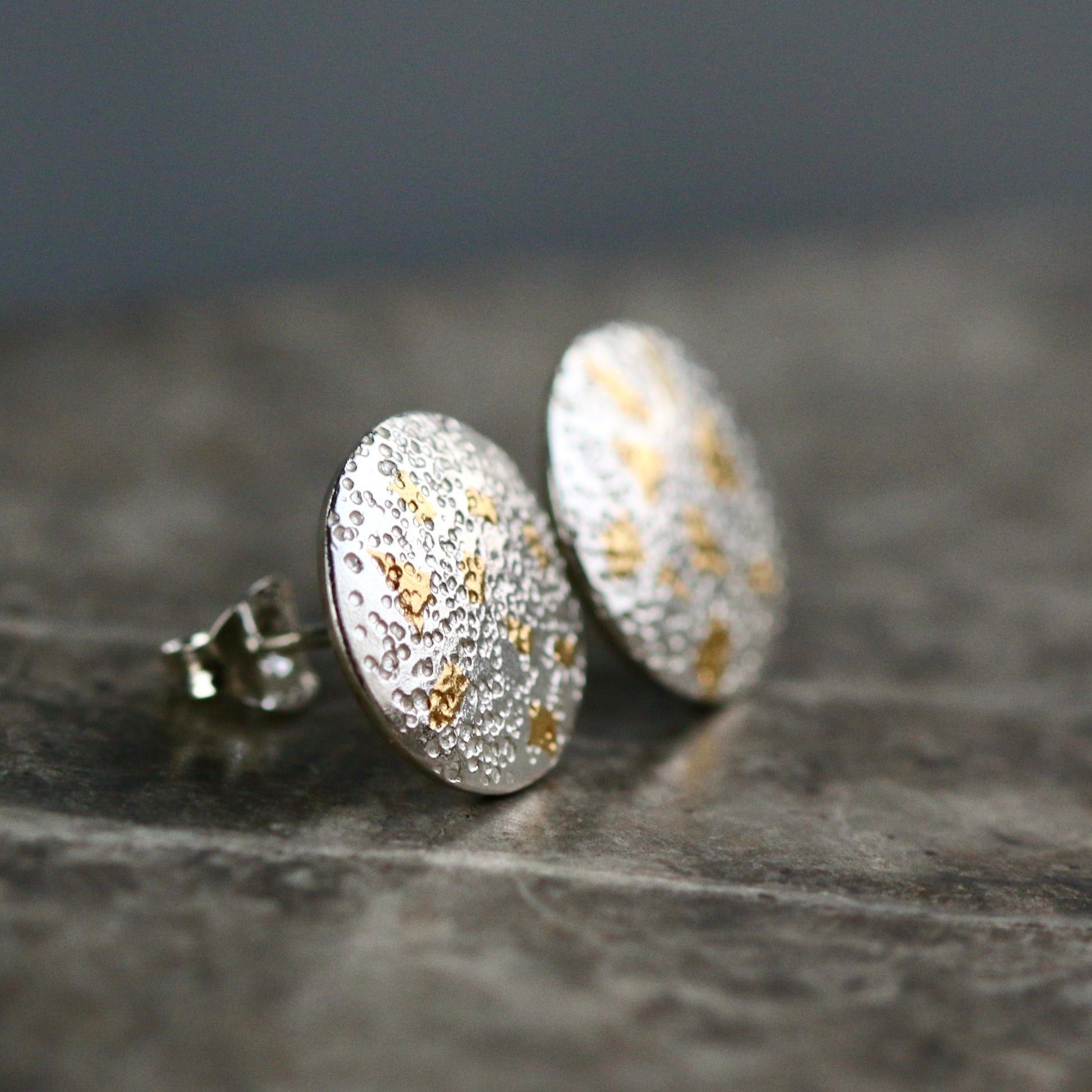 Keum Boo Large Circle Confetti Studs image 2