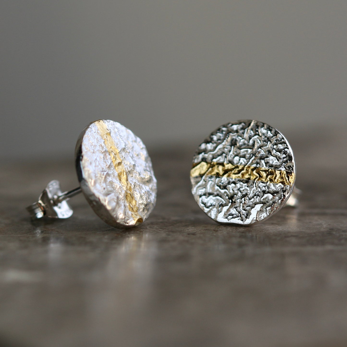 Keum Boo Circle Stripe Studs image 3
