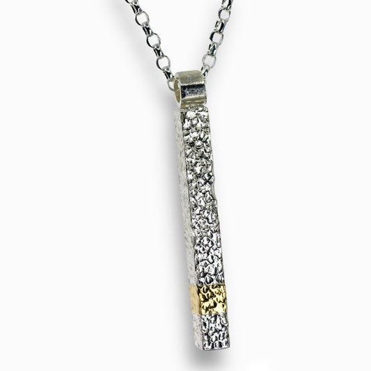 Keum Boo Silver Bar Necklace image 0