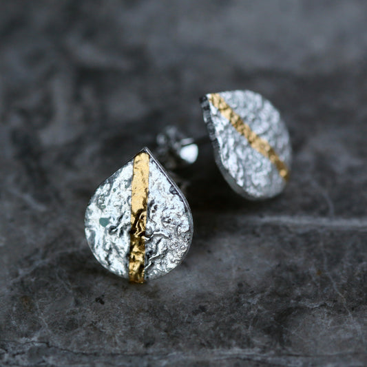 Keum Boo Silver LC Teardrop Studs image 0