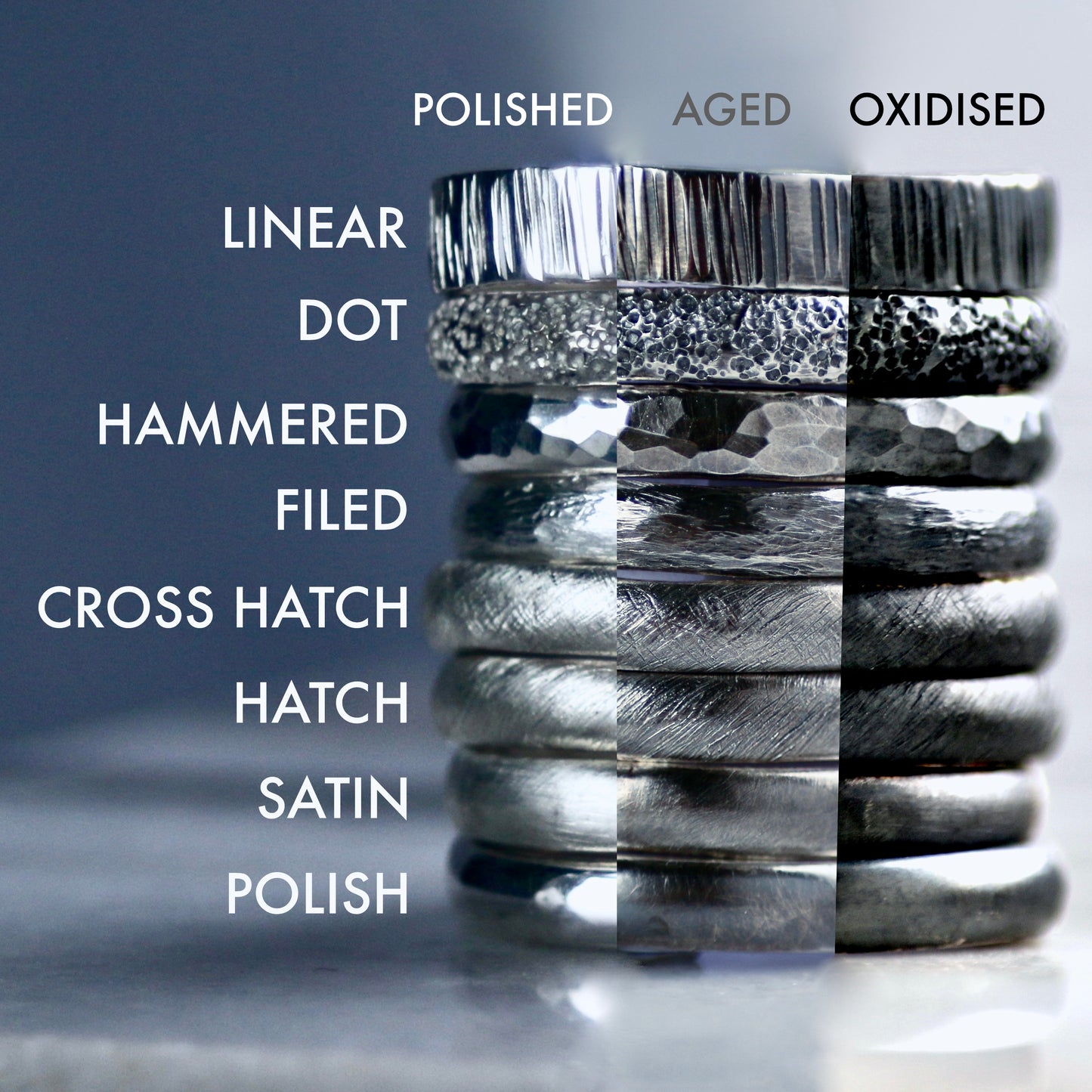 2mm Silver & Gold Keum Boo Textured Ring image 5