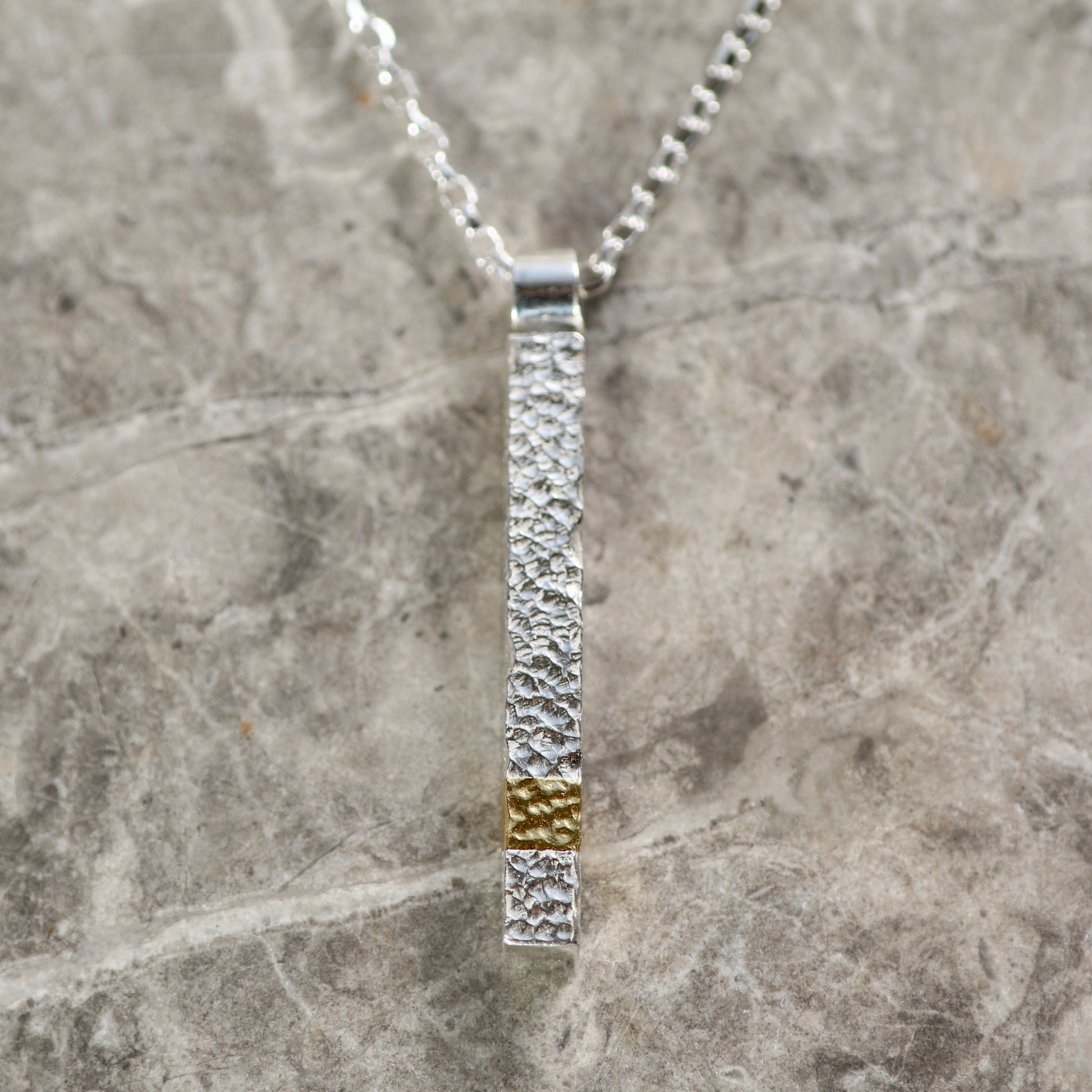Keum Boo Silver Bar Necklace image 3