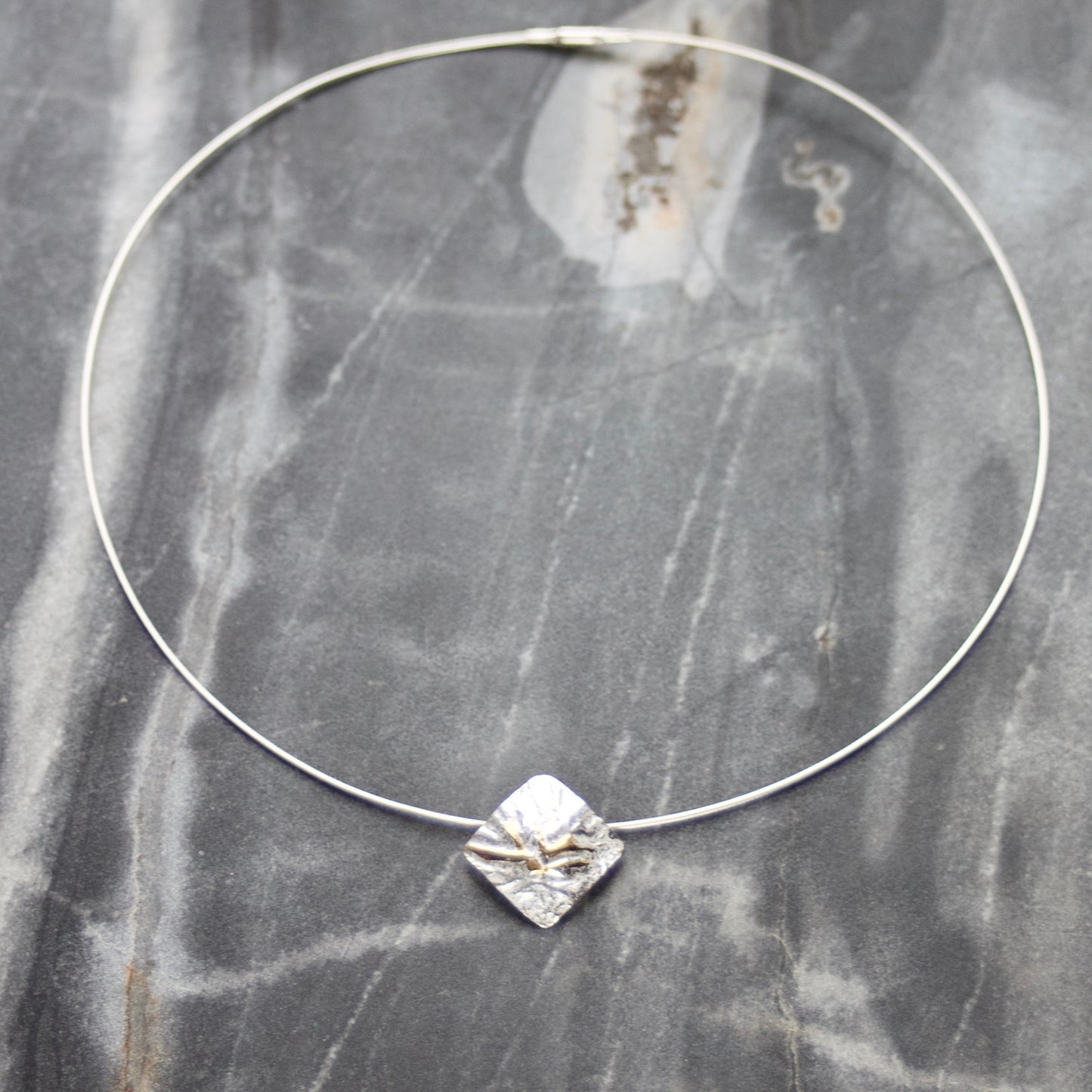 Silver & Gold Keum Boo Cable Necklace image 1