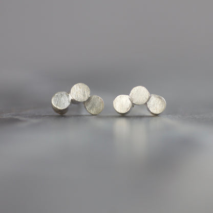 Solid Sterling Cylinder Stud Earrings image 6