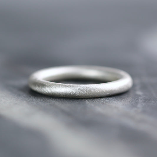 Satin Finish Sterling Silver Band