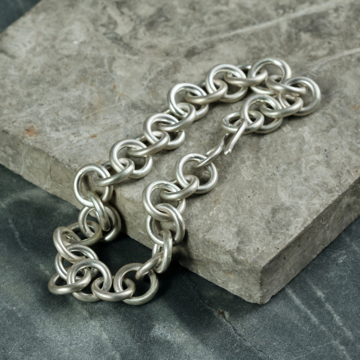 Sterling Silver Chunky Bracelet