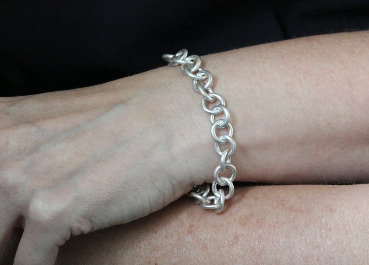 Sterling Silver Chunky Bracelet