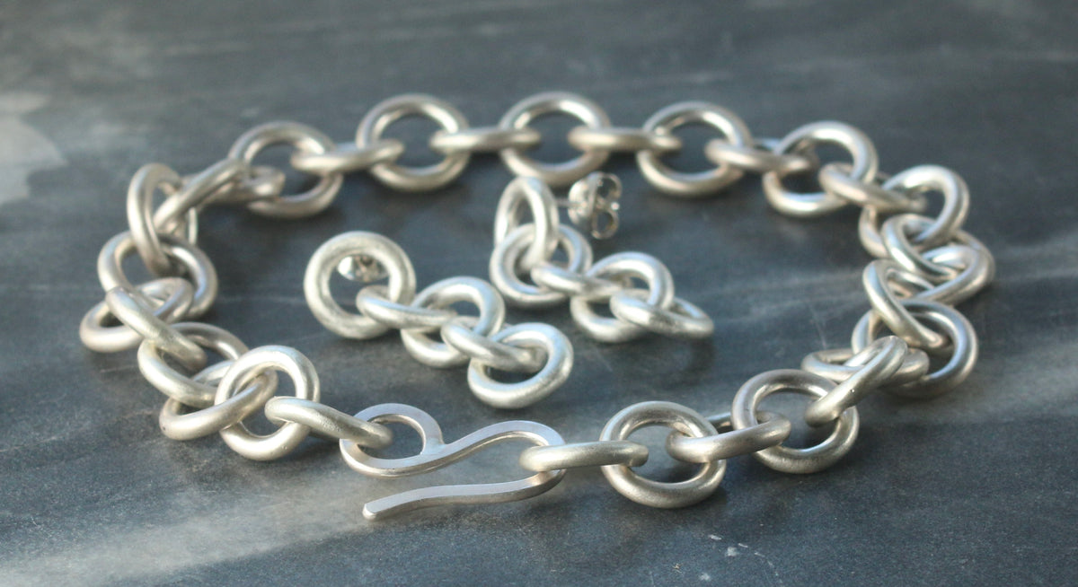 Sterling Silver Chunky Bracelet
