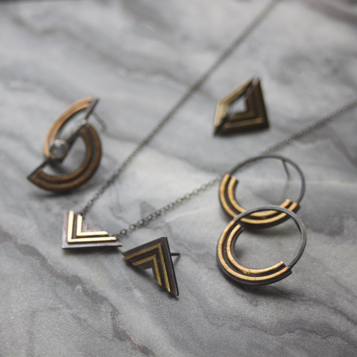 LABYRINTH Circle Earrings image 1