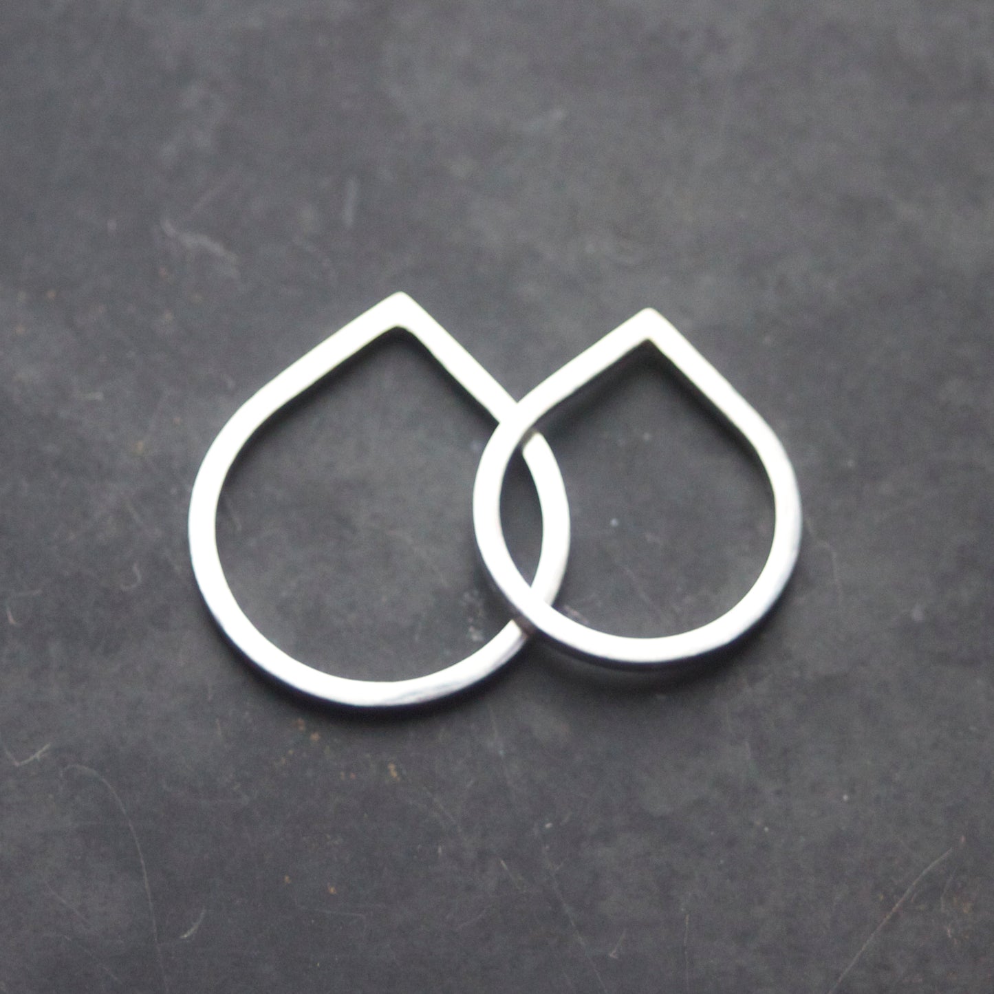 LC Right Angle Solid Silver Skinny Ring image 0