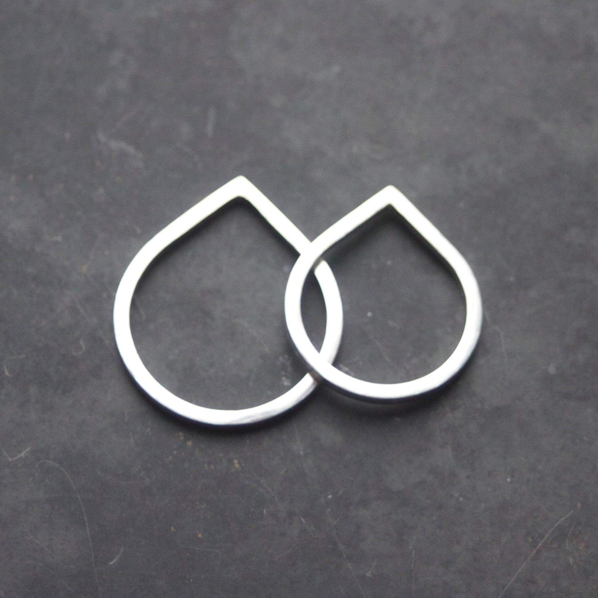 LC Right Angle Solid Silver Skinny Ring image 0