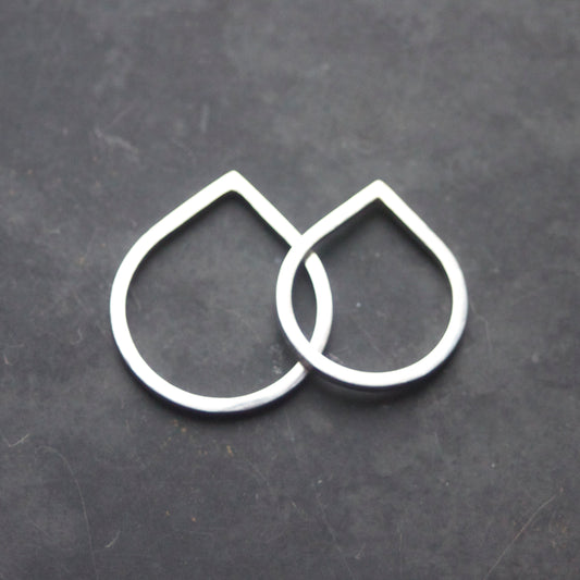 LC Right Angle Solid Silver Skinny Ring image 0