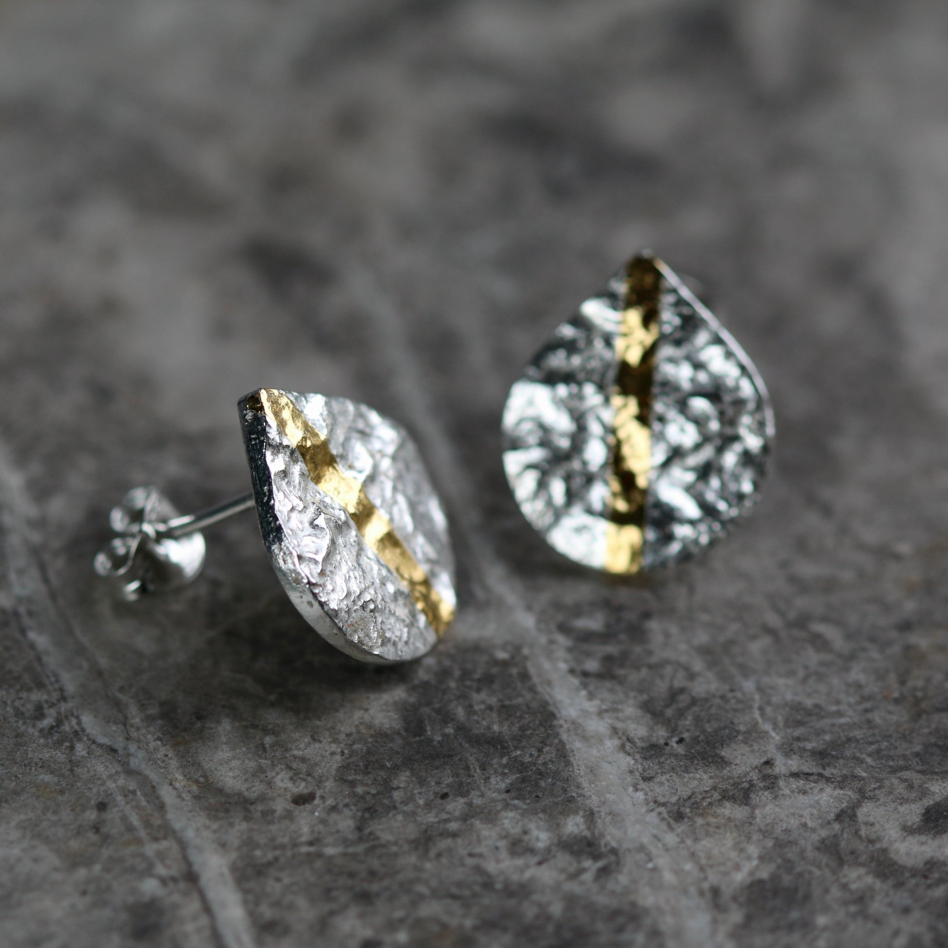 Keum Boo Silver LC Teardrop Studs image 4