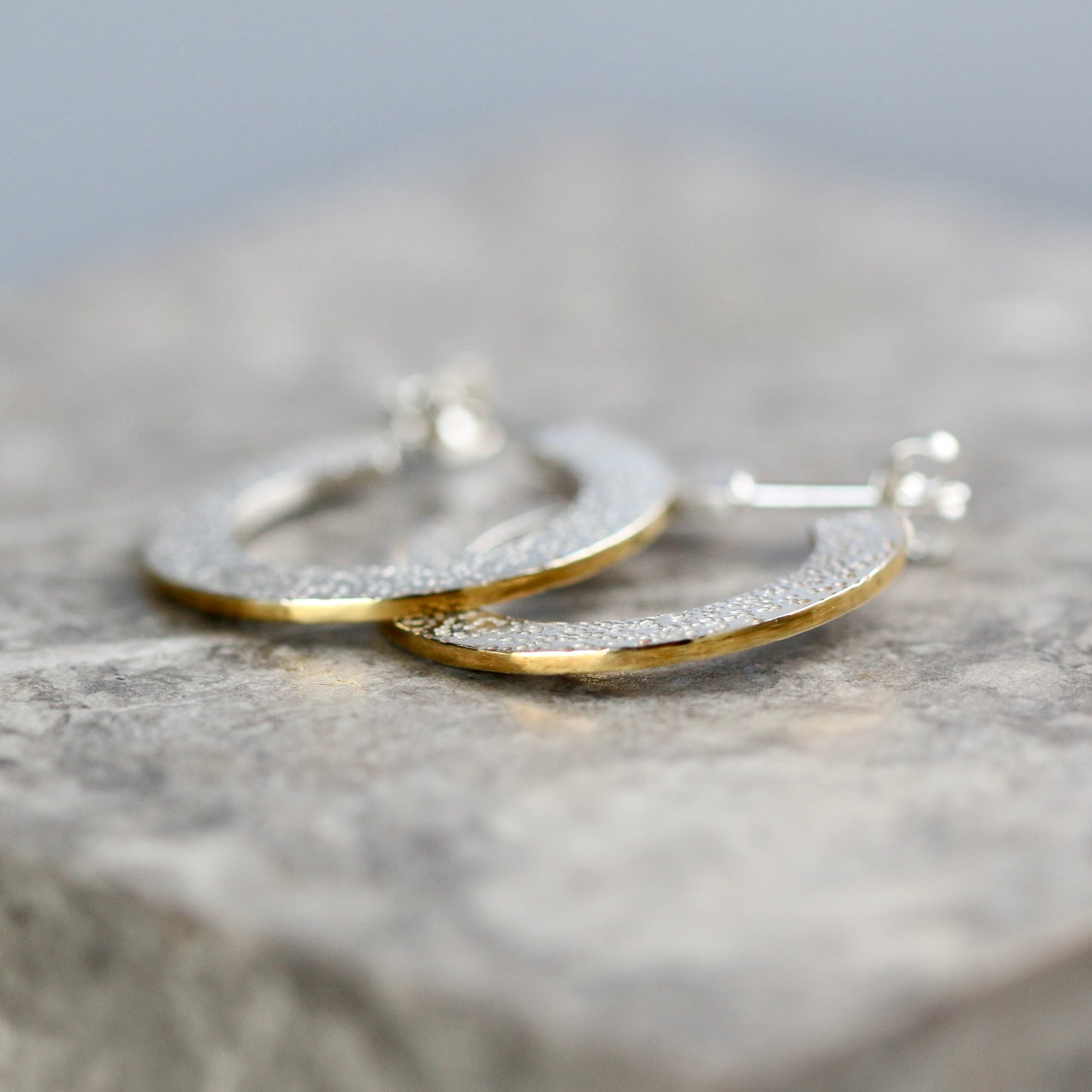 Dot Circle Hoop Earrings image 1