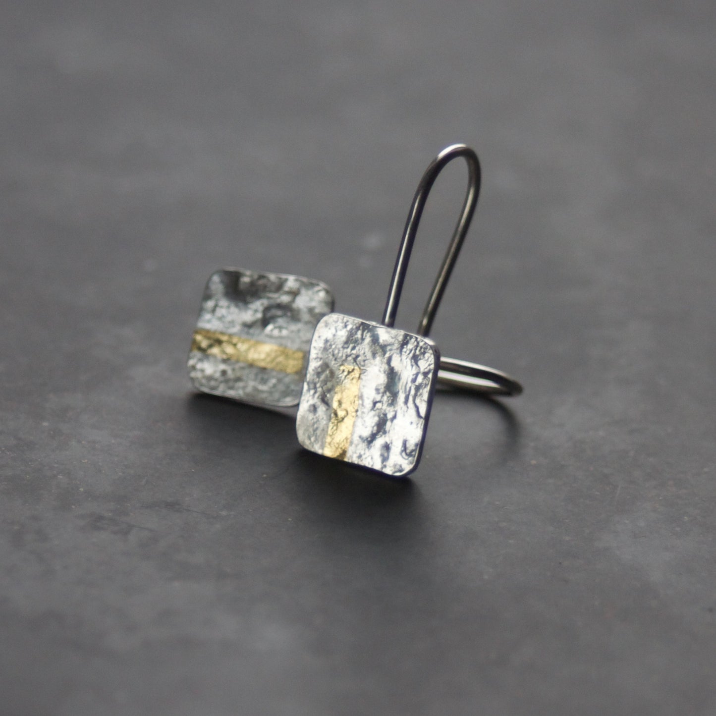 LINEAR Square-ish Drop Earrings image 3