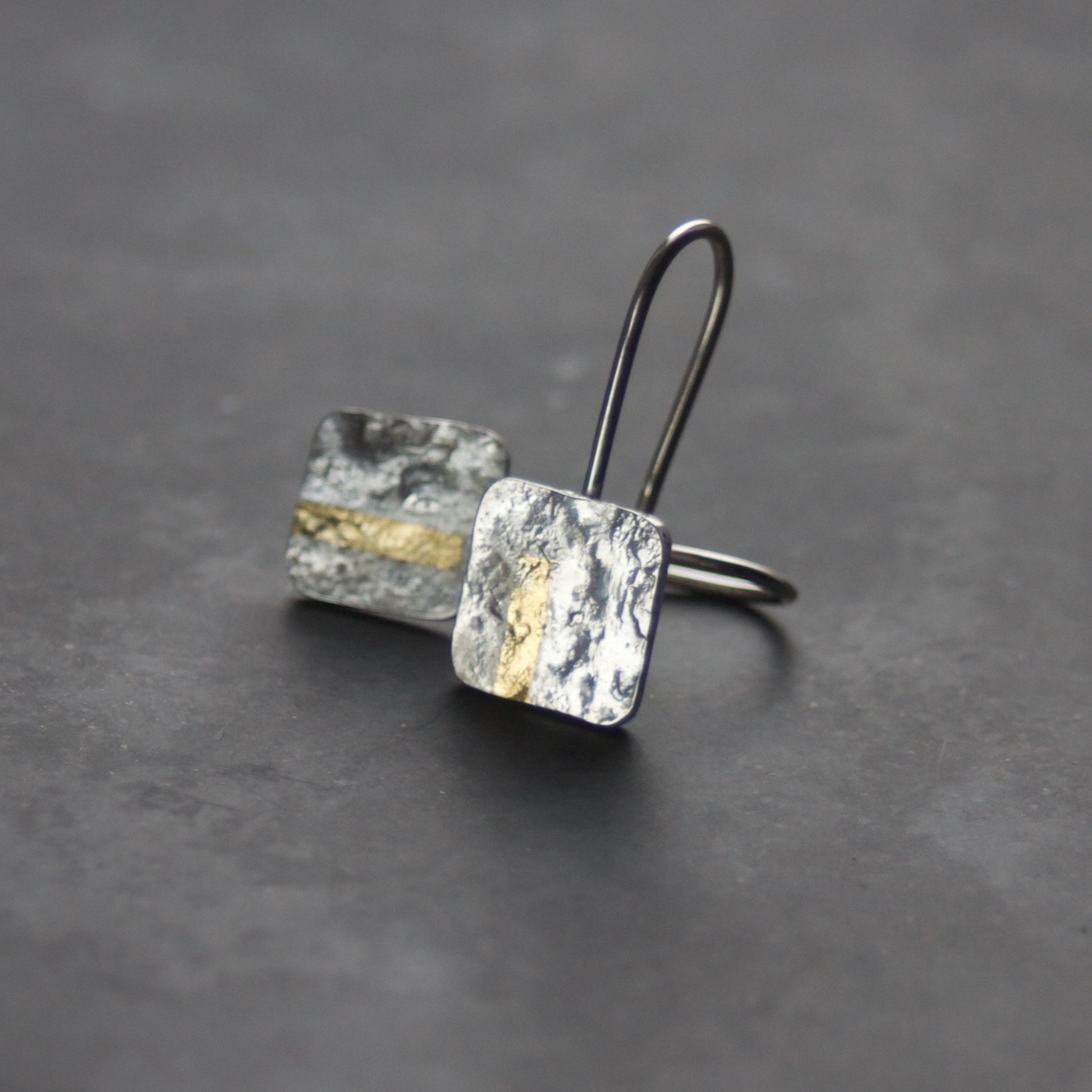 LINEAR Square-ish Drop Earrings image 3