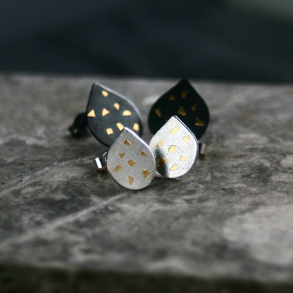 Oxidised Confetti Keum Boo Studs image 2
