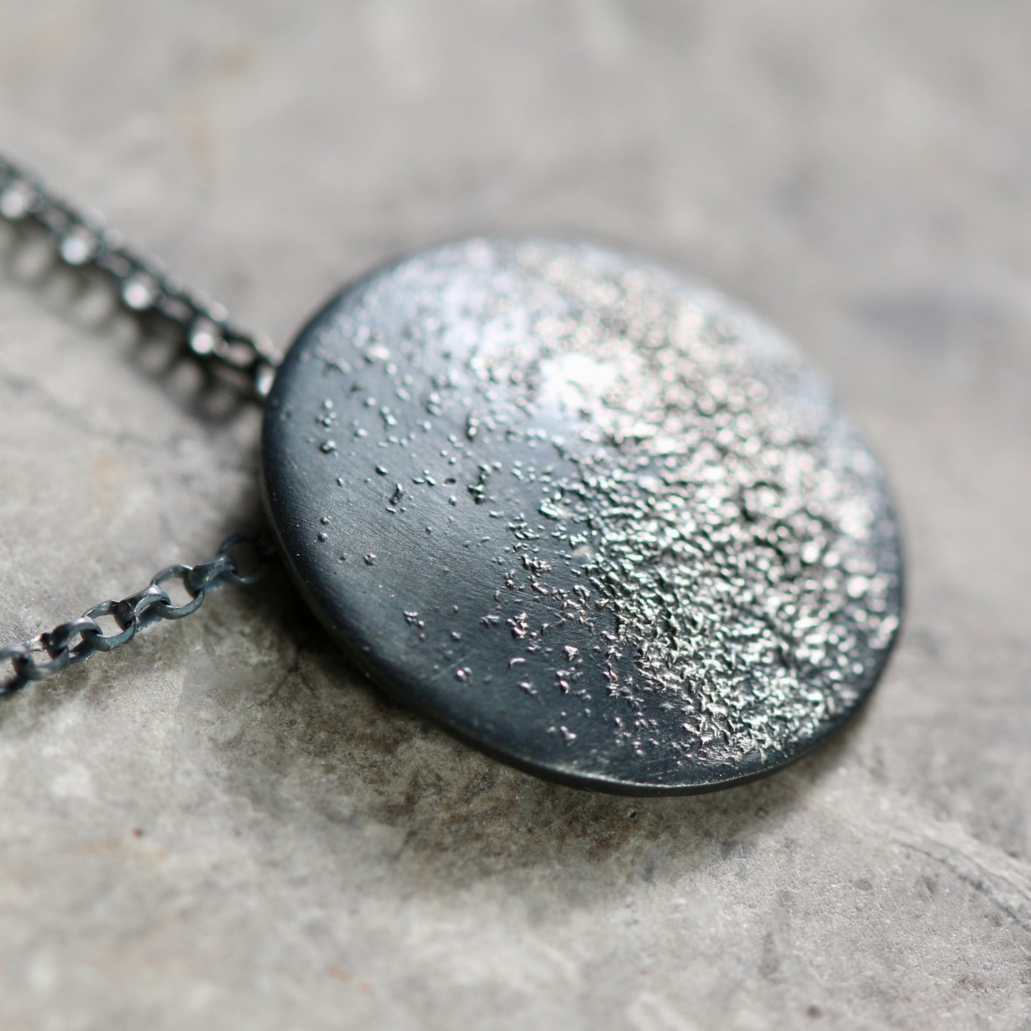 Oxidised Silver Stardust Milky Way Pendant Necklace image 5