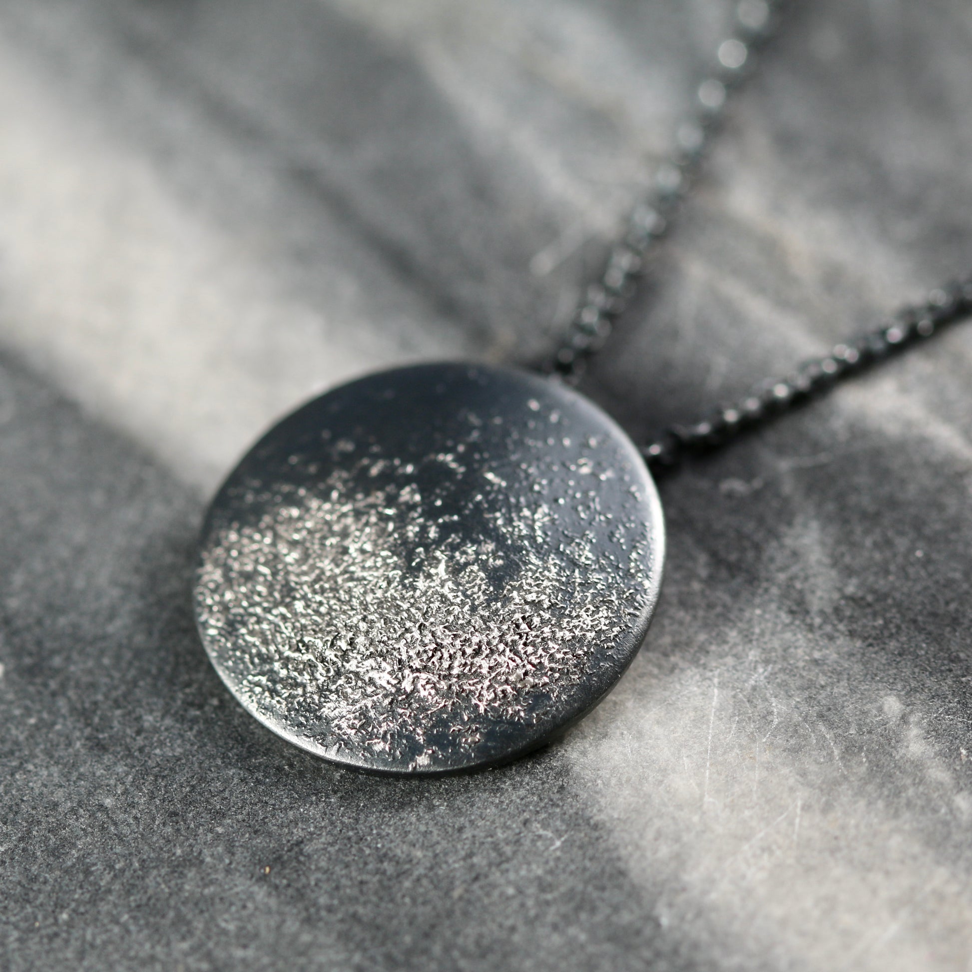 Oxidised Silver Stardust Milky Way Pendant Necklace image 2