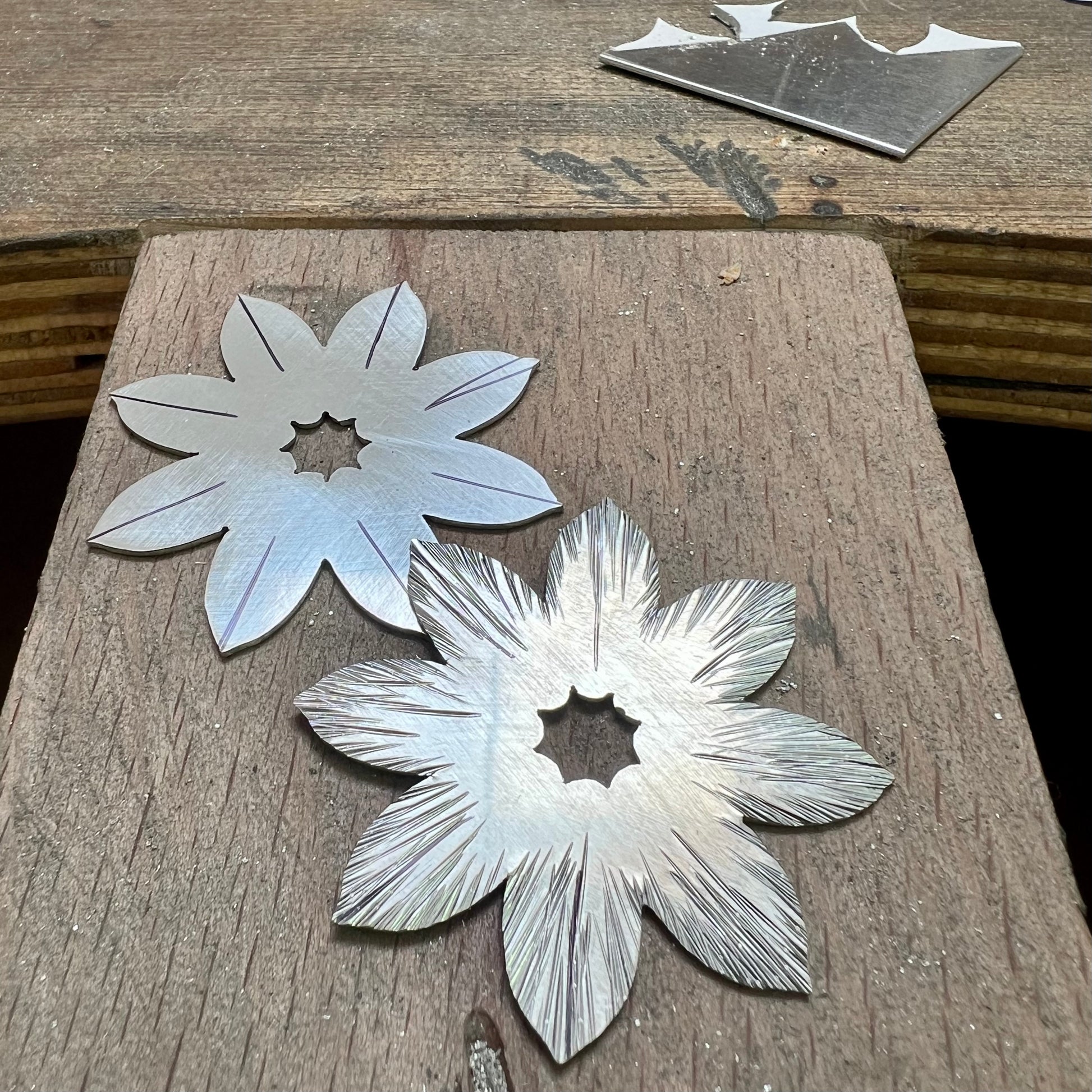 Statement Floral Textured Earrings image 7