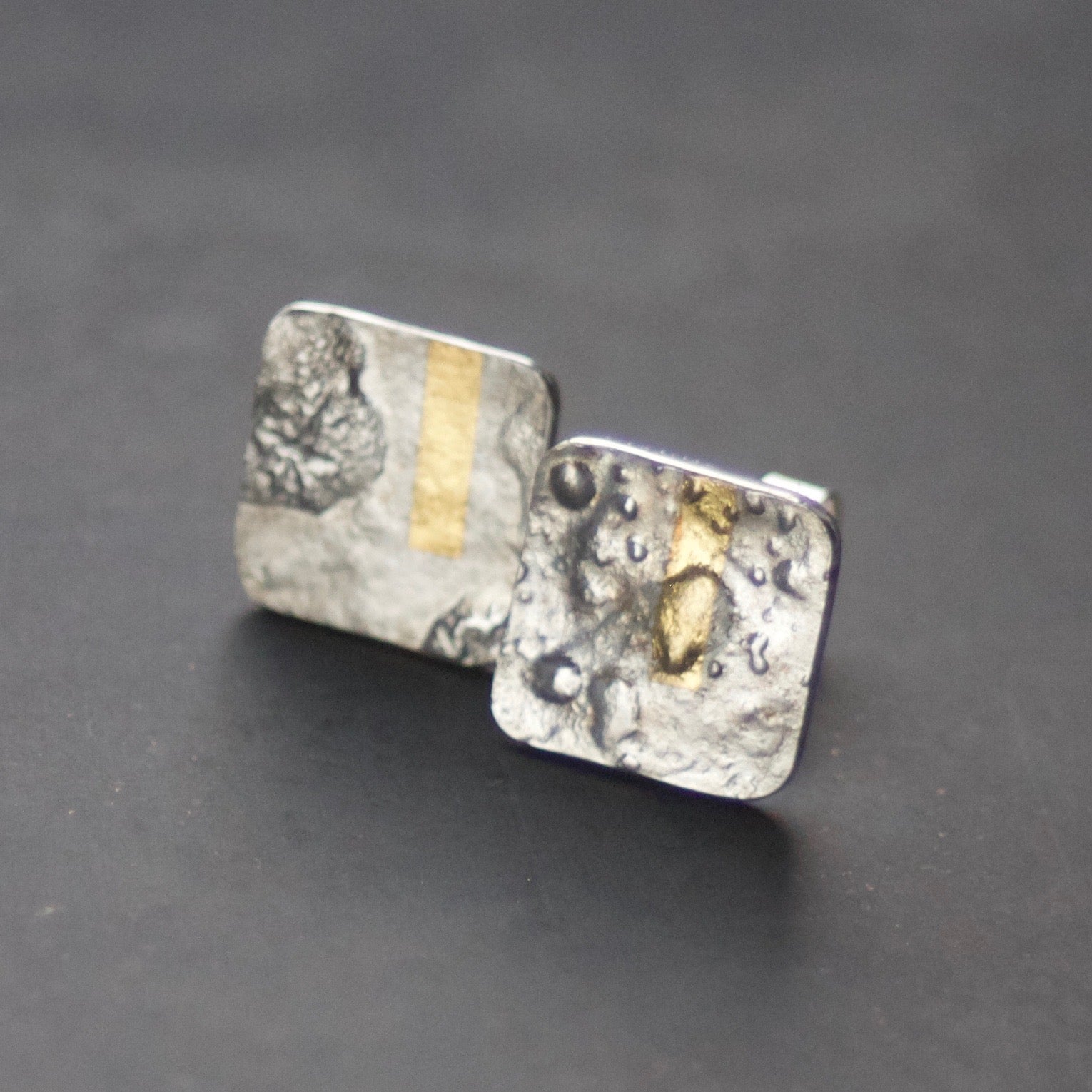 LINEAR Square-ish Stud Earrings image 0