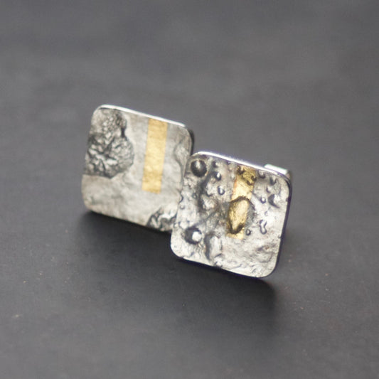 LINEAR Square-ish Stud Earrings image 0