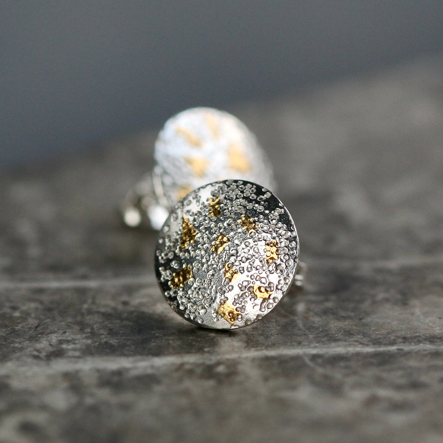 Keum Boo Large Circle Confetti Studs image 4