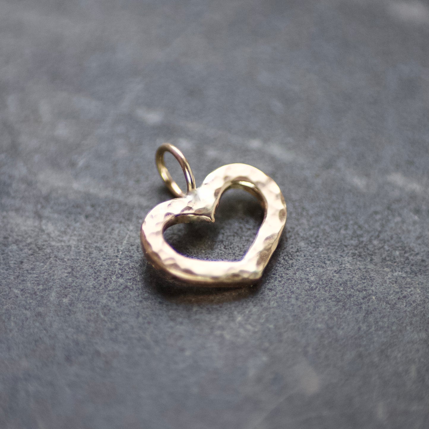Solid Recycled 9ct Gold Open Heart Delicate Necklace image 5