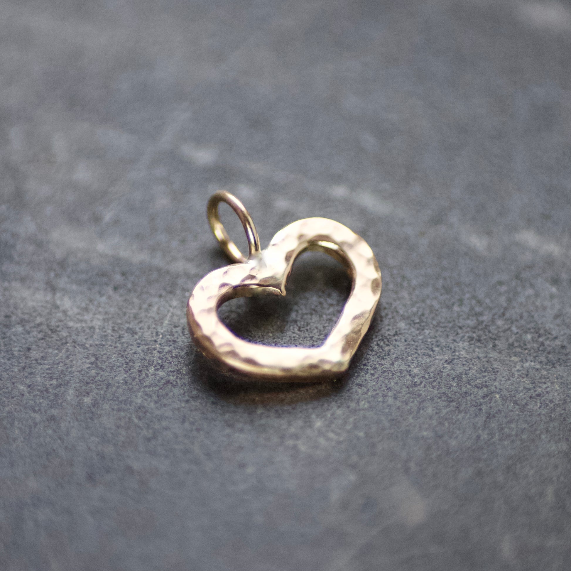 Solid Recycled 9ct Gold Open Heart Delicate Necklace image 5