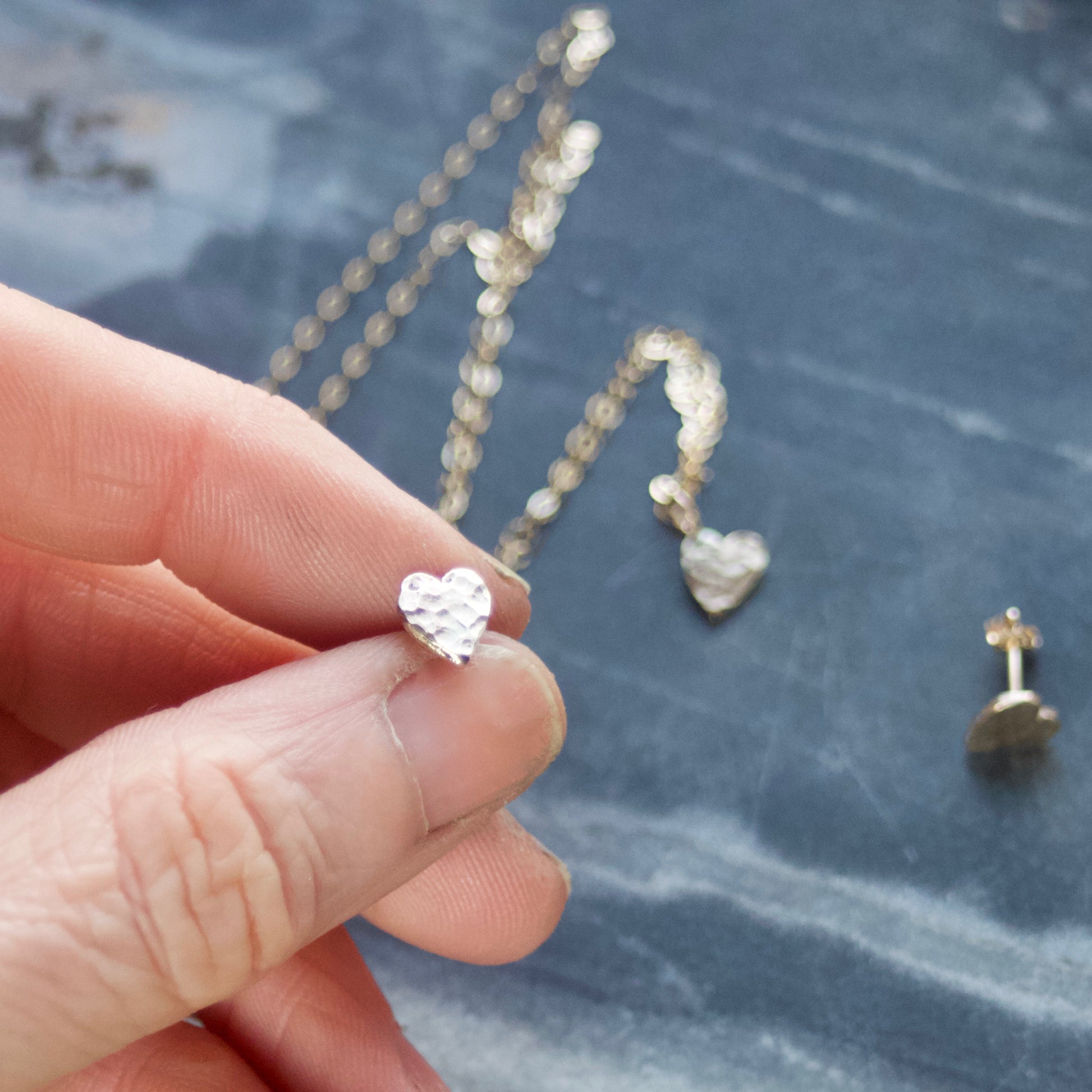 Solid 9ct Gold Heart Delicate Necklace image 6