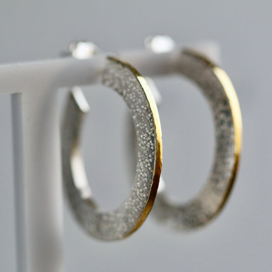 Dot Circle Hoop Earrings image 0