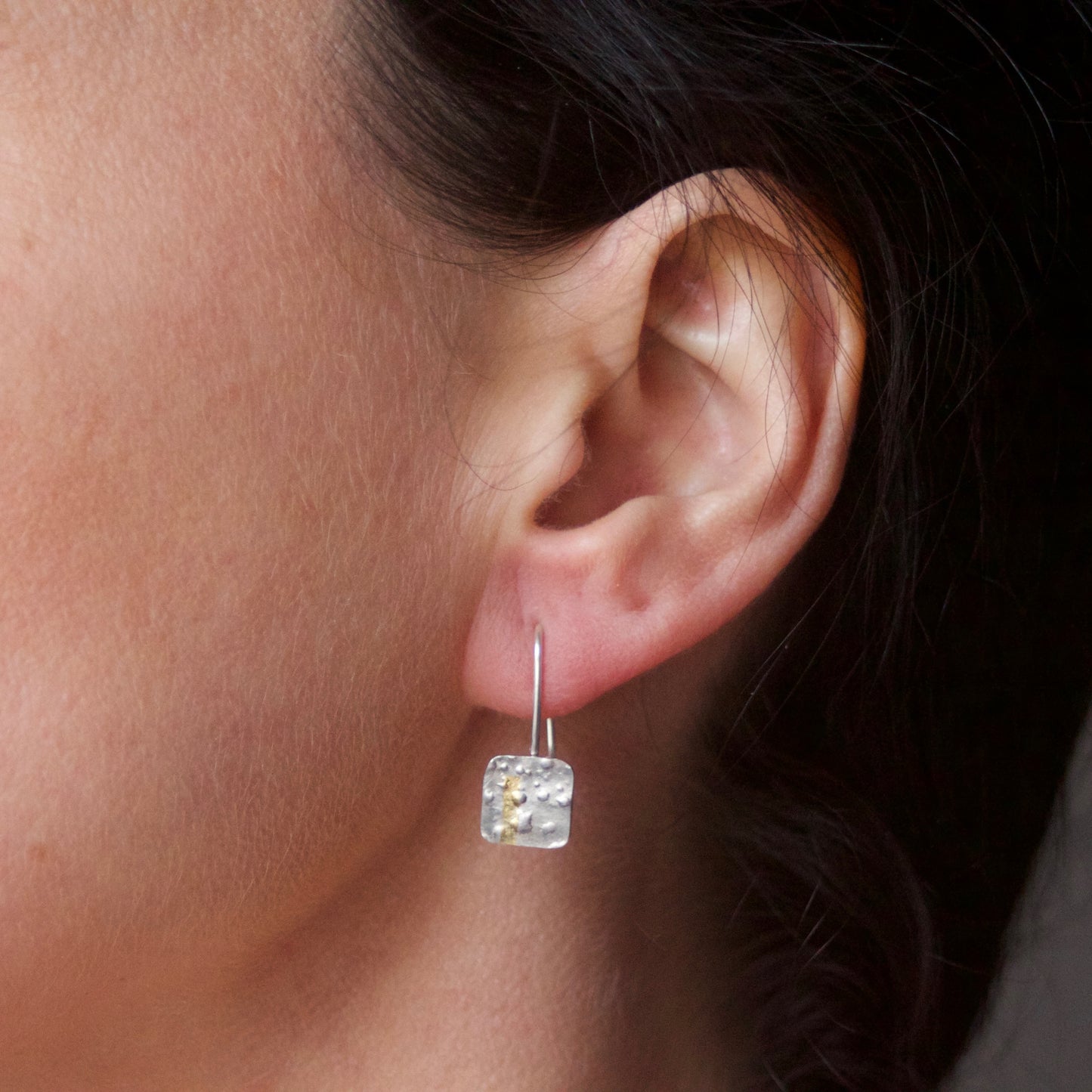 LINEAR Square-ish Drop Earrings image 2